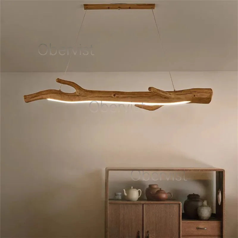 Axyaa Tree Branch Chandelier LED Hanging Lamp for Wabi Sabi Decor