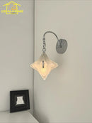 Axyaa Glass Star Wall Lamp LED E27 for Living Room Bedroom Aisle Balcony