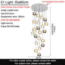 Axyaa Crystal Apple Pendant Light for Luxury Living and Dining Spaces