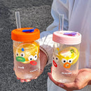 Axyaa Bubble Boba Milk Tea Glass Bottle - Leakproof and Heat-resistant Drinkware