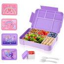 Axyaa Kids Bento Box with 6 Compartments and Sauce Jar