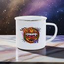 Axyaa Halloween Dwarf Pumpkin Enamel Mug: Holiday Gift, Cute Drinkware