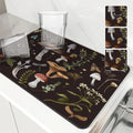 Axyaa Watercolor Plant Absorbent Kitchen Mat