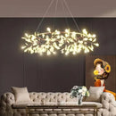 Axyaa Nordic Modern Firefly Chandelier in Gold and Black for Living Room and Dining Room
