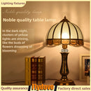 Axyaa European Retro Copper Bedside Lamp for Bedroom and Living Room