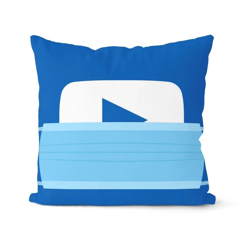 Axyaa Soft Mask Cushion Cover Set - Home Decor Pillowcase Collection
