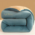 Axyaa Winter Milk Fleece Quilt - Thick Embroidered Cotton Quilt Core