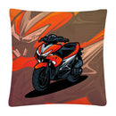 Axyaa Motorcycle Cartoon Plush Pillowcase Home Sofa Car Decor 45x45 cm