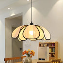 Axyaa Rattan Flower LED Pendant Lamp | Nordic Modern Hanging Light | Indoor Decor