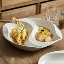 Axyaa Ceramic Sashimi Plate Set - Elegant High-grade Dish Platter