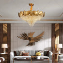 Axyaa Luxury Crystal Chandelier for Villa Hotel Project, Bedroom, Restaurant Lighting