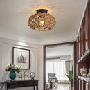 Axyaa Hand-Woven Hemp Rope Chandelier Ceiling Light for Bedroom and Living Room