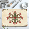 Axyaa Christmas Dish Drying Mat Non-slip Kitchen Counter Pad Heat Resistant Placemat