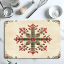 Axyaa Christmas Dish Drying Mat Non-slip Kitchen Counter Pad Heat Resistant Placemat
