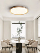 Axya Stone Retro Round LED Ceiling Lamp for Living Room Office Lighting