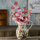 Axyaa American Retro Floral Ceramic Vases for Living Room Decor and Handicrafts