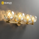 Axyaa Gold Crystal Vanity Light with G9 Socket for Bathroom, Bedroom, Hallway