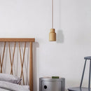 Axyaa Nordic Wood Pendant Light - Single Head LED Lighting for Decorative Ambiance