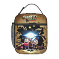 Axyaa Bill Cipher Insulated Lunch Bag - Cartoon Pyramid Thermal Cooler