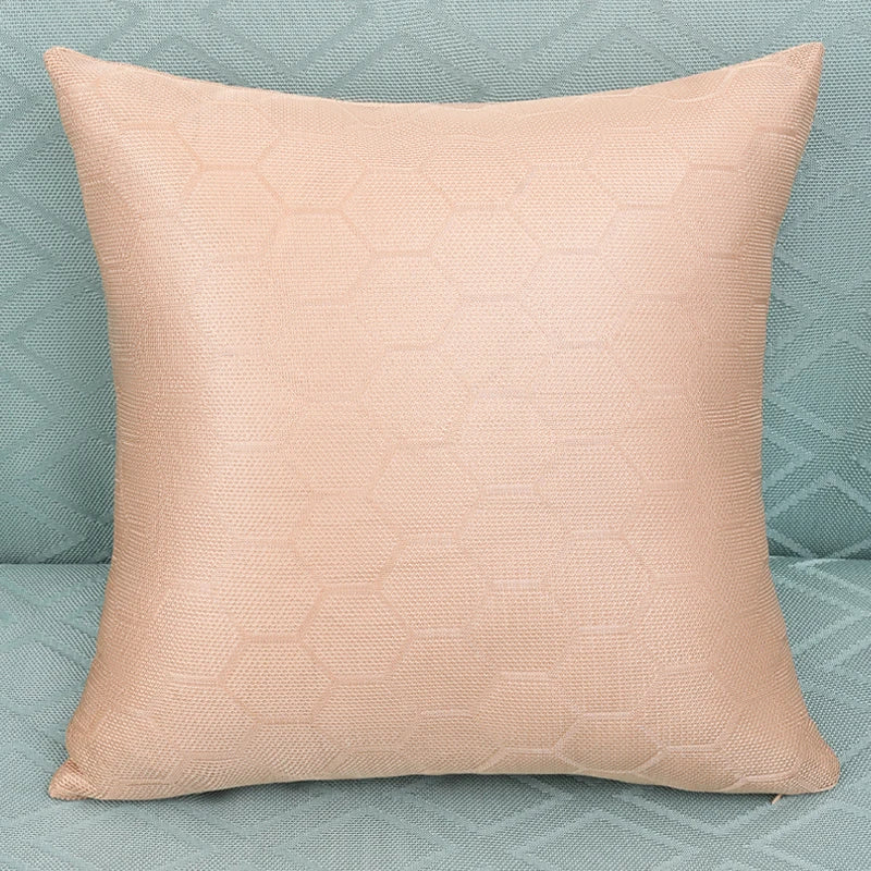Axyaa Ice Silk Geometric Pillow Covers for Modern Home Decor
