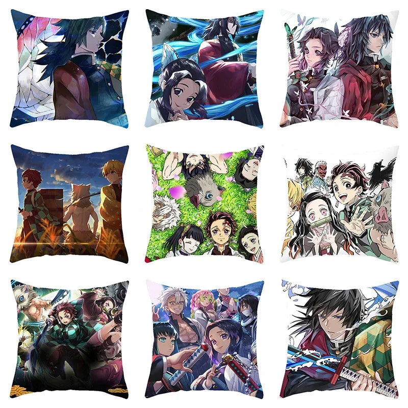 Demon Slayer Kimetsu no Yaiba Pillowcase for Kids Bedroom Decor by Axyaa