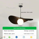 Axyaa Nordic Fabric Chandelier with Glass Shades Luminarias