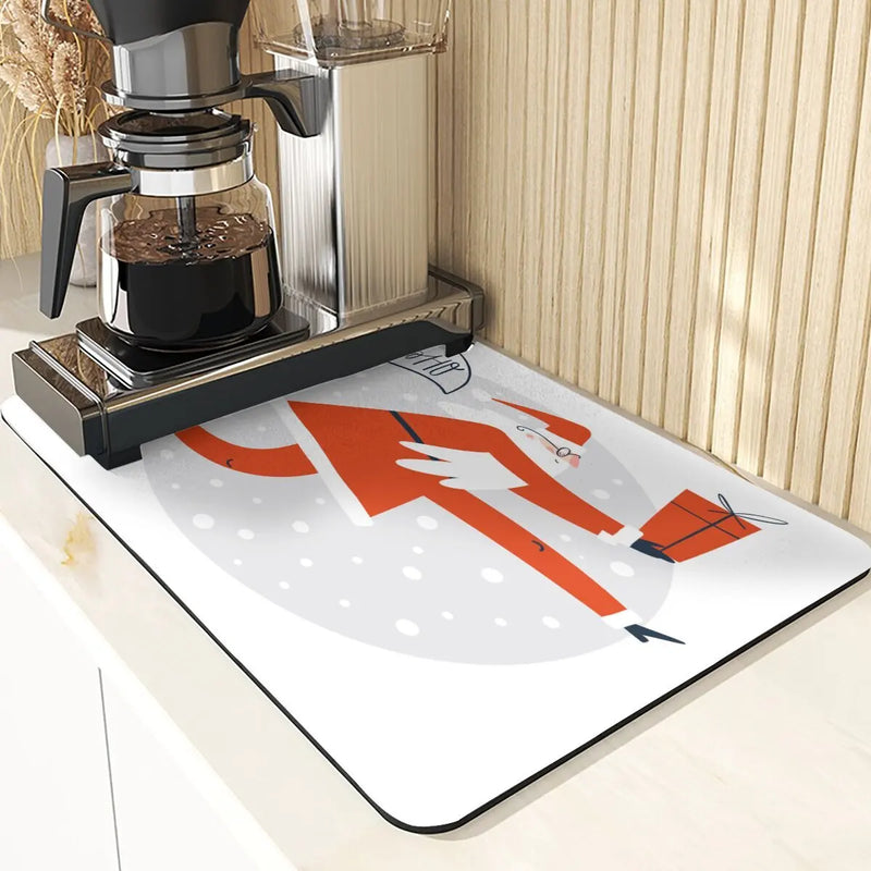 Axyaa Snowman Silicone Placemats for Festive Dining