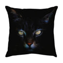 Axyaa Black Cat Cartoon Decorative Cushion Cover