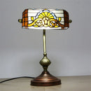 Axyaa Tiffany Glass Table Lamp - LED Modern Creative Color Desk Light