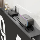 Axyaa Monitor Rack TV Shelf Screen Bracket Storage Stand for Router & Remote