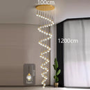 Axyaa Crystal Chandelier Stair Pendant Lamp Living Room Interior Lighting