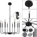 Axyaa American Rural Pendant Chandelier for Living Room Kitchen Bedroom Study