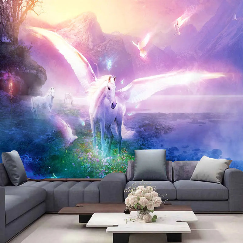 Axyaa Angel Wings Tapestry: Hippie Feather Psychedelic Wall Hanging Home Decor