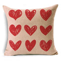 Axyaa Pink Heart Pattern Cushion Cover - 40cm/45cm & 50cm Sizes