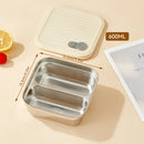 Axyaa Stainless Steel Lunch Box: Sealed Leak Proof Bento Box for Kids, Students, Travel