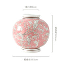 Axyaa Blue White Porcelain Ceramic Vase Chinese Retro Decor Flower Home Accessory