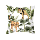 Axyaa Tropical Jungle Animals Pillowcases 45x45 cm Home Decor Sofa Cushion Cover