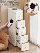 Axyaa Slim Utility Bin: PP Kitchen & Bathroom Organizer for Efficient Storage