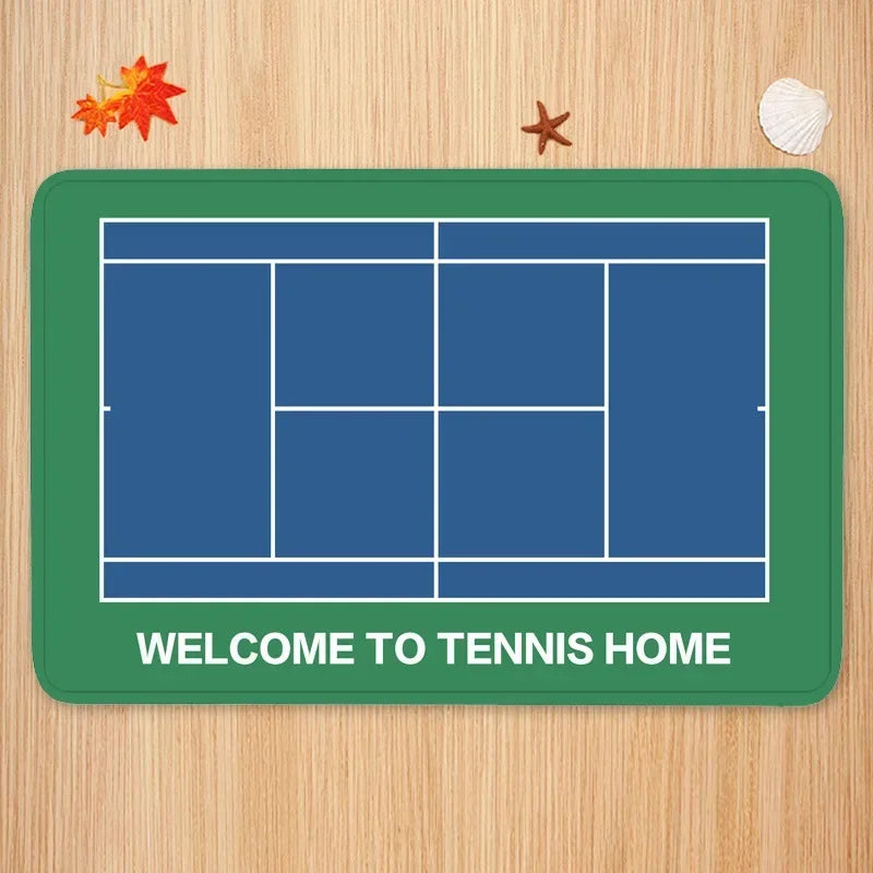 Axyaa Non-slip Tennis Court Door Mat Carpet for Home Decoration