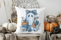 Axyaa Cute Ghost & Bats Throw Pillow Cover