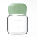 Axyaa Mini Solid Color Glass Water Bottle with Lid