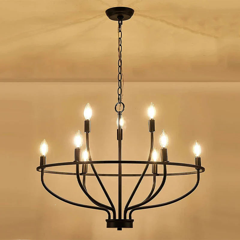 Axyaa Retro Branch Chandelier Light for Dining Room, American Farmhouse Style