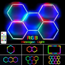 Axyaa Hex LED Garage Light Ceiling Panel with Remote