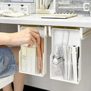 Axyaa Hidden Drawer Adhesive Storage Box - Office Desktop Organizer Shelf for Stationery