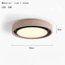 Axyaa Natural Stone LED Ceiling Light | Modern Minimalist Marble Lamp for Home Decor