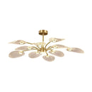 Axyaa Modern Ceiling Chandelier LED Lamp for Living Room, Bedroom, and Dining Room