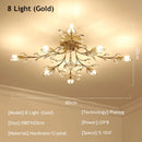 Axyaa Crystal Leaf LED Chandelier: Nordic Modern Luxury for Bedroom and Restaurant