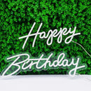 Axyaa LED RGB Happy Birthday Neon Party Sign - Adjustable Illuminated Background