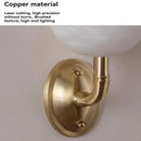 Axyaa Luxury Marble Copper Wall Lamp for Bedroom Living Room Dining Room