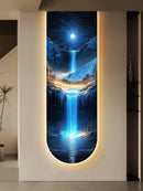 Axyaa LED Wall Decor Light with Remote Dimming for Bedroom, Living Room, Study